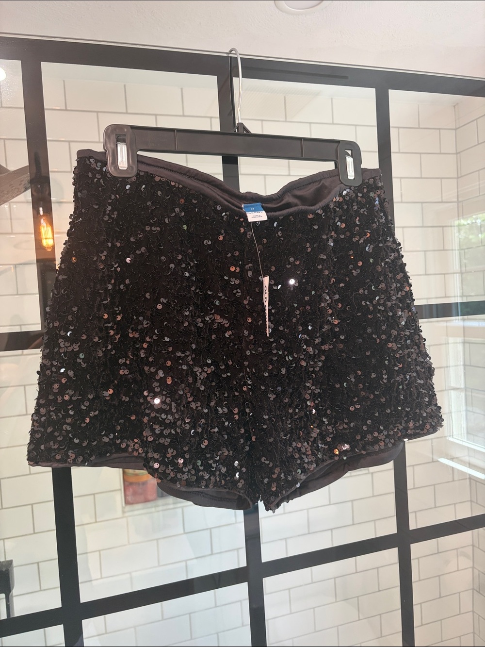 Old Navy Black Sequin Women's Shorts - NWT